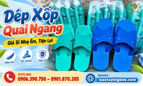Dép Xốp Quai Ngang Giá Sỉ Nhẹ Êm, Tiện Lợi