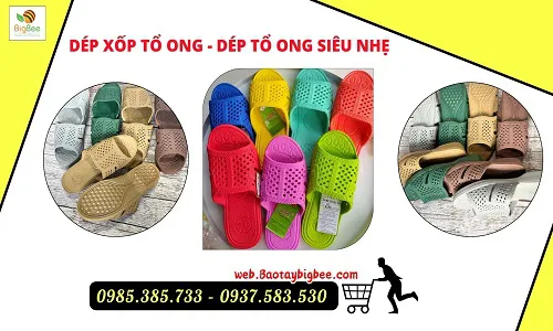 Nơi chuyên bỏ sỉ dép xốp tổ ong mềm nhẹ giá tốt toàn quốc