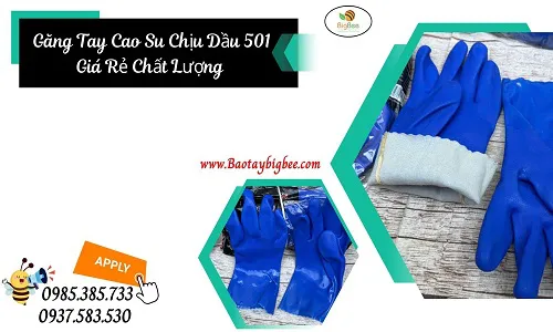 Địa chỉ bỏ sỉ găng tay cao su chịu dầu 501 uy tín giá tốt