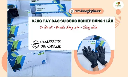 Mua găng tay cao su công nghiệp dùng 1 lần giá rẻ ở đâu?