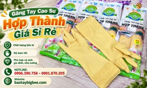 Găng Tay Cao Su Hợp Thành Giá Sỉ Rẻ – Sẵn Kho Tại TPHCM
