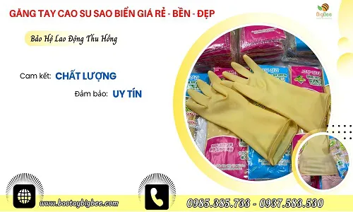 Găng tay cao su sao biển giá sỉ rẻ chất lượng tốt tại HCM