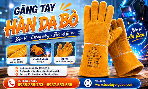 Nơi cung cấp găng tay hàn da bò giá rẻ số lượng lớn