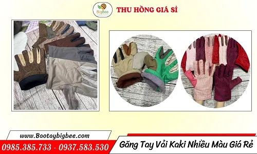 Nguồn sỉ găng tay vải kaki lao động giá rẻ hàng dày bền