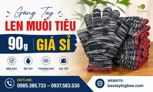 Găng Tay Len Muối Tiêu 90g Giá Sỉ Tận Gốc