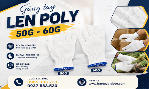 Nguồn hàng găng tay len poly 50g, 60g giá rẻ luôn có sẵn
