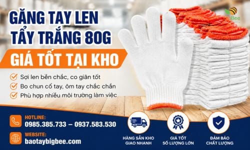 Găng Tay Len Tẩy Trắng 80g Giá Tốt Tại Kho