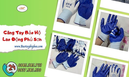 Nơi bán sỉ găng tay phủ sơn xanh giá rẻ uy tín tại HCM