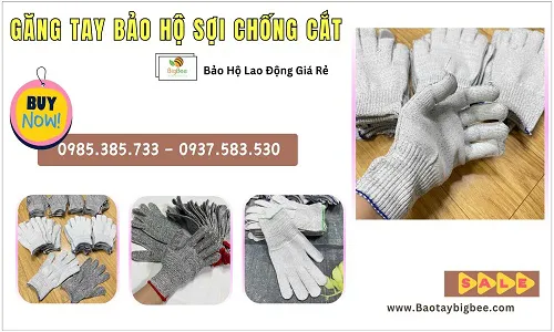 Bỏ sỉ găng tay sợi chống cắt giá rẻ tận xưởng – hàng chất lượng cao