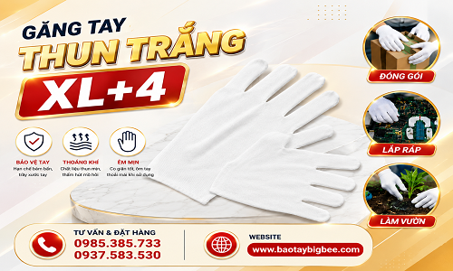 Bỏ sỉ găng tay thun trắng xl+4 giá rẻ co giãn tốt giao nhanh