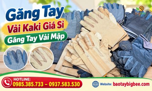 Găng Tay Vải Kaki Giá Sỉ, Găng Tay Vải Mập