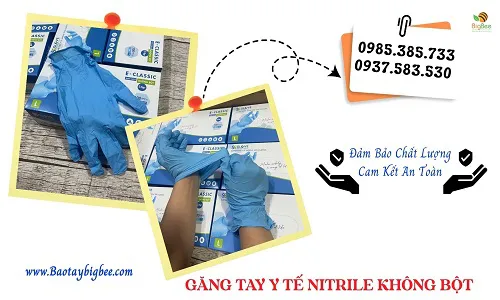 Găng tay nitrile xanh không bột – Giá sỉ tốt, hàng sẵn kho
