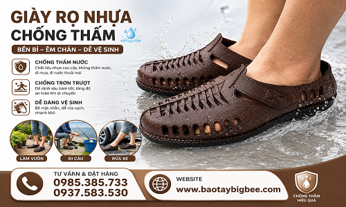 Giày rọ nhựa chống thấm chính hãng giá sỉ rẻ tận gốc