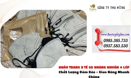 Giá sỉ khẩu trang 6D Mask kháng khuẩn an toàn tại HCM