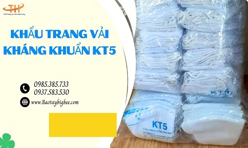 Nguồn sỉ khẩu trang vải KT5 giá rẻ tận kho HCM