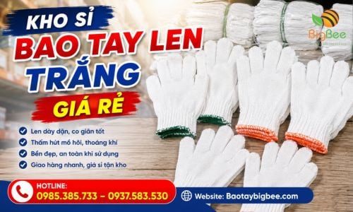 Kho sỉ bao tay len tẩy trắng đa năng giá rẻ