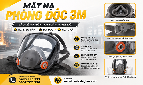 Mua mặt nạ phòng độc 3m giá sỉ uy tín giao hàng nhanh