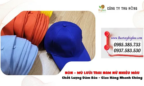 Địa chỉ bán mũ lưỡi trai vải nam nữ giá sỉ rẻ tại HCM