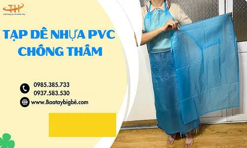 Tạp dề nhựa chống thấm giá sỉ rẻ – Bền đẹp tại TpHCM