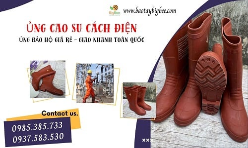 Ủng bảo hộ cách điện chống trơn trượt giá sỉ tận kho