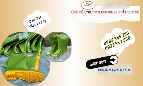 Cơ sở phân phối ủng Hiệp Phước xanh sỉ rẻ, dễ lấy hàng