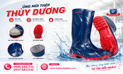 Nơi bán ủng mũi thép Thùy Dương giá sỉ uy tín đủ size
