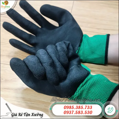 Găng tay phủ cao su chống cắt – lựa chọn an toàn cho công việc nặng
