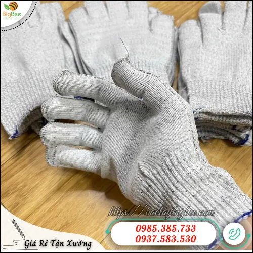 Găng tay sợi poly chống cắt bền chắc – an toàn, tiện dụng cho lao động