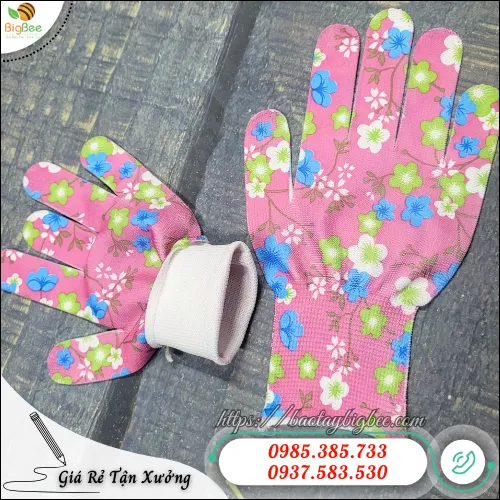 Găng Tay Thun Mỏng In Hoa Thời Trang – Bảo Vệ Da Tay Mọi Lúc, Mọi Nơi