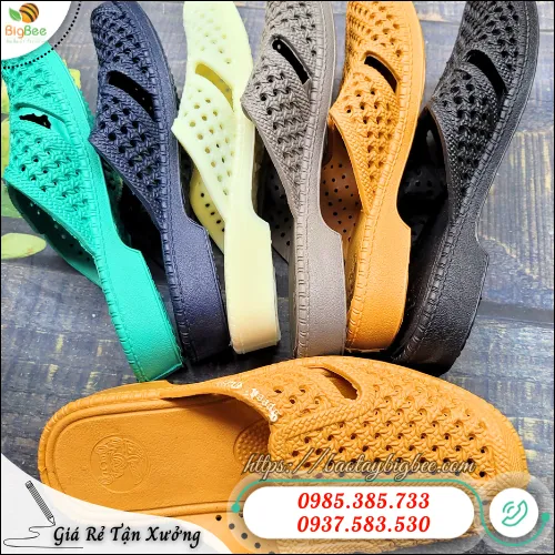 Bán dép nhựa tổ ong bít mũi giá rẻ đủ màu nhiều size
