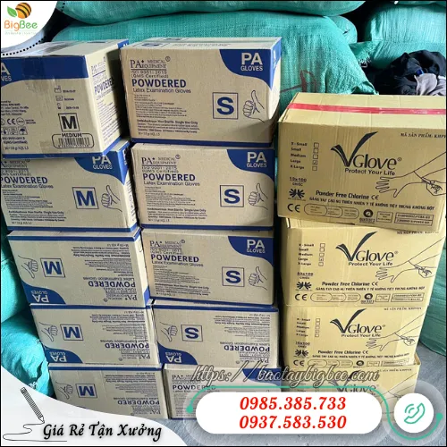 Chuyên cung cấp găng tay y tế Nitrile có bột số lượng lớn toàn quốc