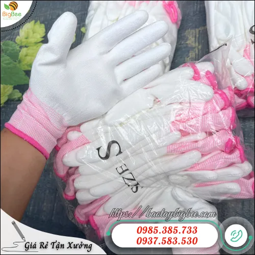 Găng tay phủ PU trắng – Lựa chọn tối ưu cho công việc tỉ mỉ, chính xác