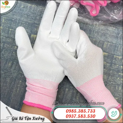 Găng tay phủ PU trắng – Lựa chọn tối ưu cho công việc tỉ mỉ, chính xác