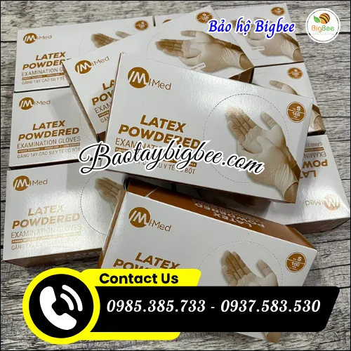 Phân phối sỉ găng tay latex có bột giá gốc