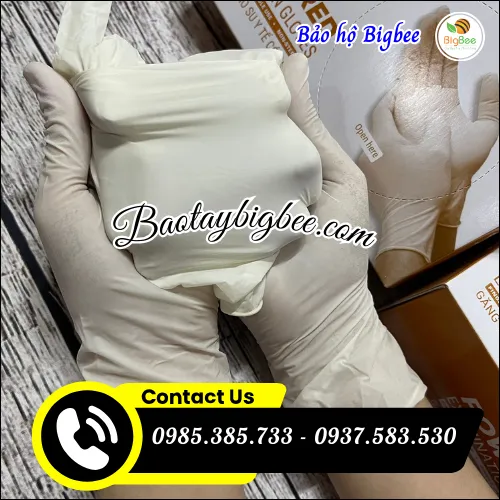Phân phối sỉ găng tay latex có bột giá gốc