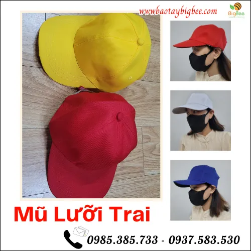 Bỏ sỉ mũ lưỡi trai nam nữ kaki giá xưởng