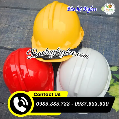Nón bảo hộ chống va đập nhiều màu – Thoải mái, bền bỉ, an toàn khi làm việc