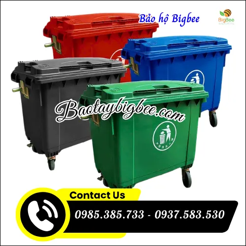 Thùng rác nhựa 660L