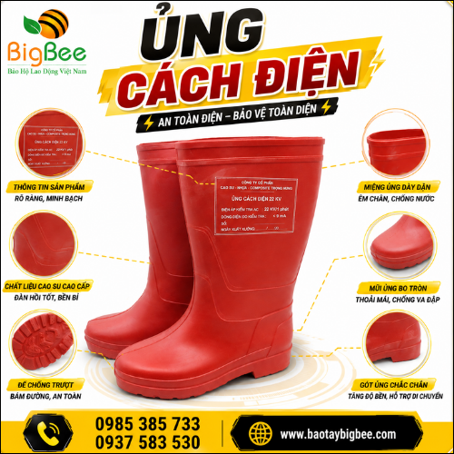 Ủng Cách Điện Chuyên Dùng Cho Thợ Điện Ủng Cách Điện Chuyên Dùng Cho Thợ Điện