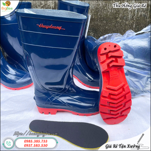 Ủng mũi thép Thùy Dương chống trơn trượt khi làm việc. Ủng mũi thép Thùy Dương chống trơn trượt khi làm việc.