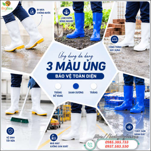 Ủng nhựa TGP chống nước bền đẹp cho nhiều ngành nghề. Ủng nhựa TGP chống nước bền đẹp cho nhiều ngành nghề.