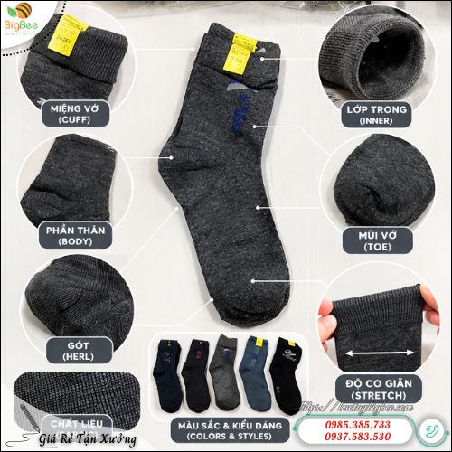 Tất Nam Co Giãn 4 Chiều Ôm Chân Thoải Mái. Tất Nam Co Giãn 4 Chiều Ôm Chân Thoải Mái.
