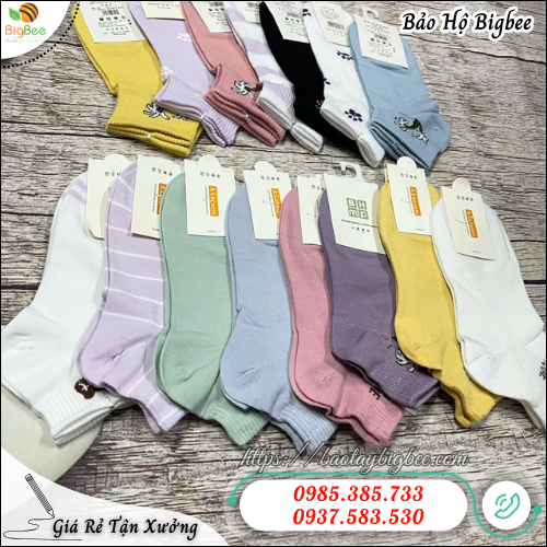 Vớ nữ cổ ngắn mềm mịn, co giãn tốt, dễ mang. Vớ nữ cổ ngắn mềm mịn, co giãn tốt, dễ mang.