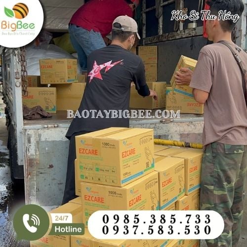 Hoạt động xuất kho giao sỉ tận nơi găng tay y tế cho khách Hoạt động xuất kho giao sỉ tận nơi găng tay y tế cho khách