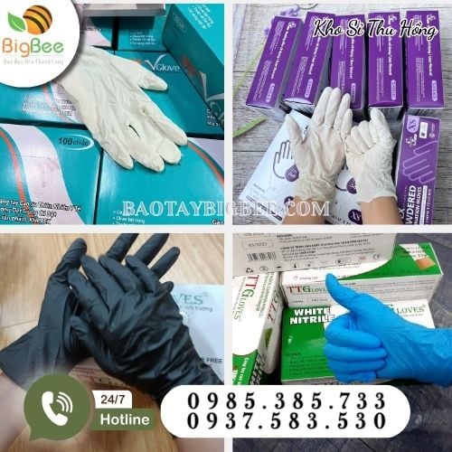 Kho sỉ Thu Hồng phân phối găng tay y tế chính hãng, nhiều loại, nhiều màu Kho sỉ Thu Hồng phân phối găng tay y tế chính hãng, nhiều loại, nhiều màu