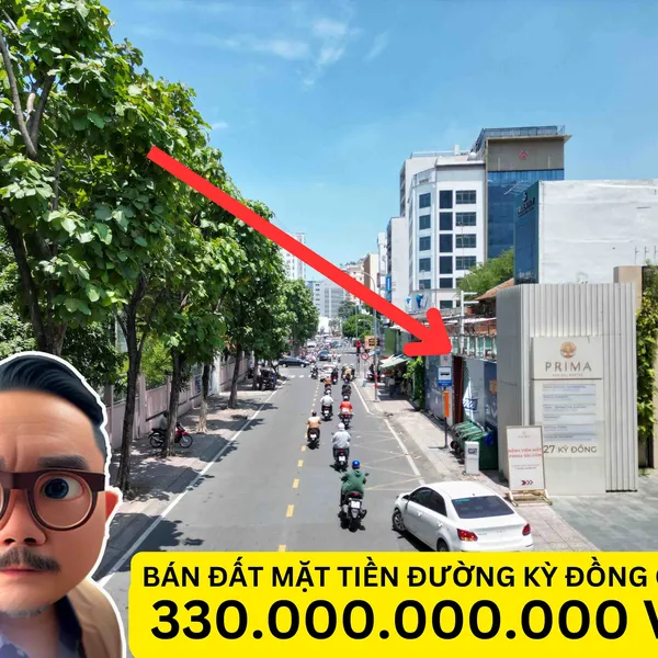 BÁN ĐẤT MẶT TIỀN ĐƯỜNG KỲ ĐỒNG - QUẬN 3
