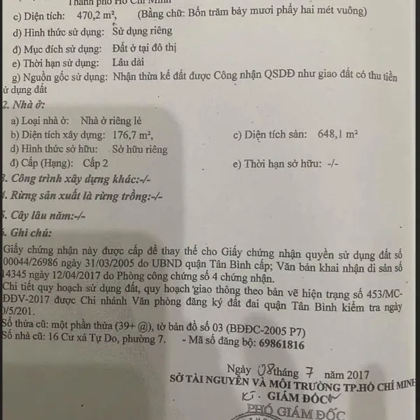 Bán Biệt Thự Quận Tân Bình – Villa Pháp Đẳng Cấp Tại Cư Xá Tự Do, Đường Cách Mạng Tháng 8