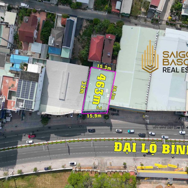 Bán đất mặt tiền Đại lộ Bình Dương, trung tâm Thủ Dầu Một, TP.HCM