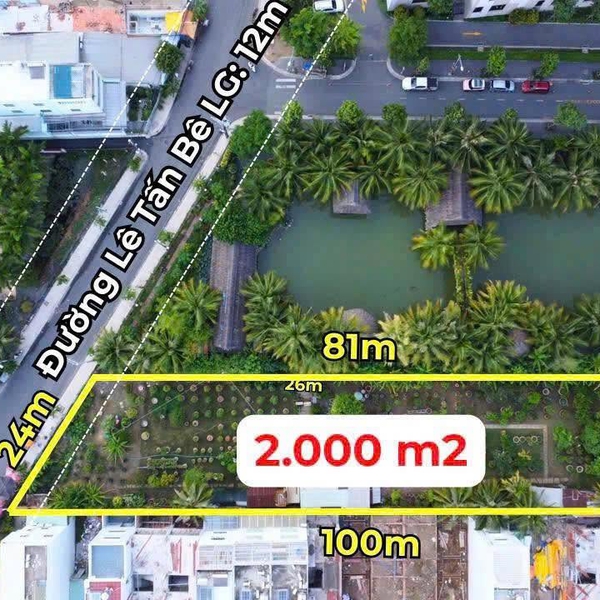 Bán đất mặt tiền Đường Lê Tấn Bê, Phường An Lạc, Quận Bình Tân
