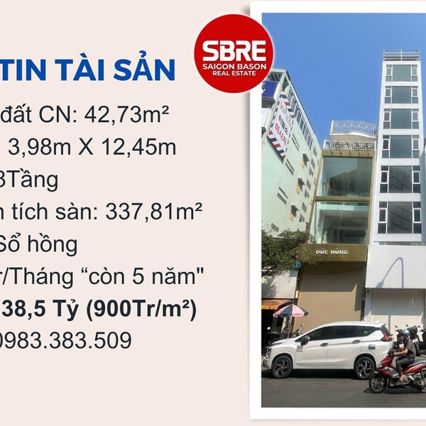Bán nhà mặt tiền Lê Thị Riêng, Phường Bến Thành, TP.HCM